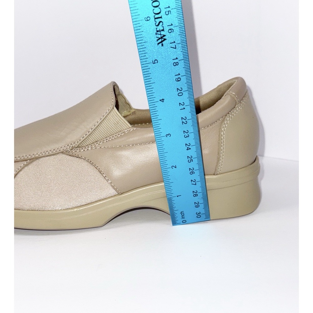 Pedors Shoes Slip On Comfort Walking 201 Beige Leather Orthopedic Cushion 8.5 - Picture 13 of 16